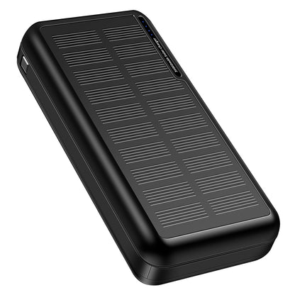 YD-818P Solar Power Bank 20000mAh Portable Charger with 2 USB Output+1 Type C Port