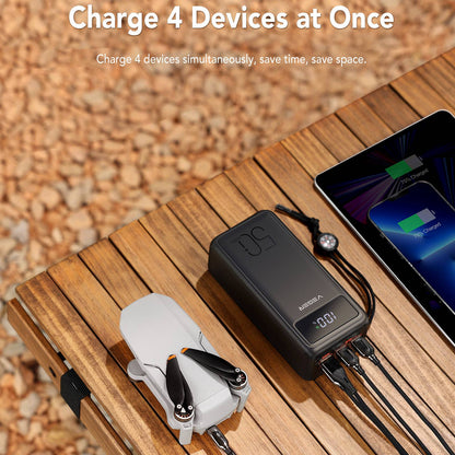 VEGER W5001 PD 22.5W 50000mAh Support PD 20W Fast Charger Digital Display Charging Power Bank Portable Battery