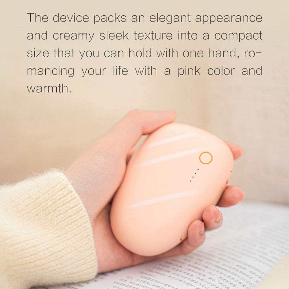 ZMI NB001 2 in-1 5000mAh Creative Hand Warmer Power Bank Portable External Battery Pack Fast Heating Hand Warmer with Indicator Light