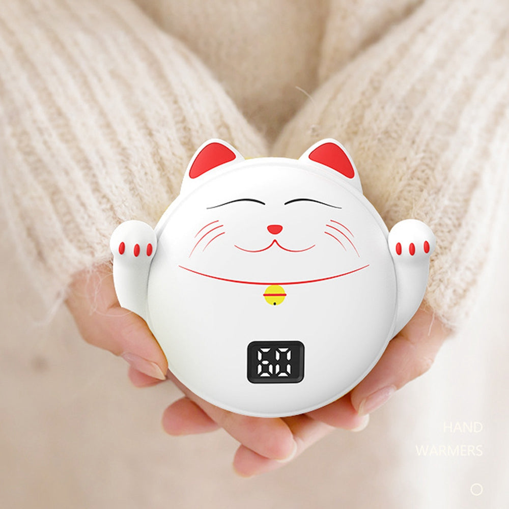 2 in 1 Digital Display 3s Fast Heating Cartoon Hand Warmer 10000mAh Portable Power Bank