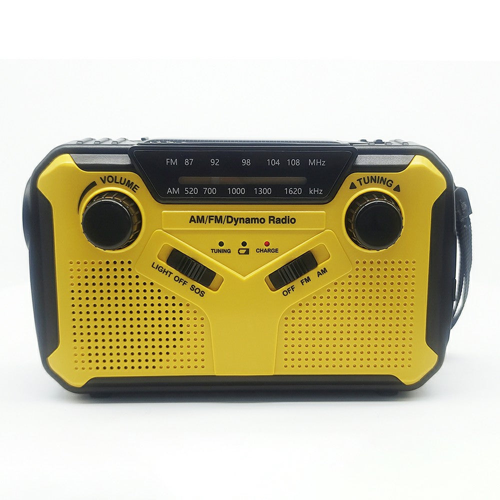 SY-369WB Solar Powered Emergency Radio Power Bank Multifunction AM / FM Radio Portable Charger with LED Flashlight (EU Version)