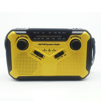 SY-369WB Solar Powered Emergency Radio Power Bank Multifunction AM / FM Radio Portable Charger with LED Flashlight (EU Version)