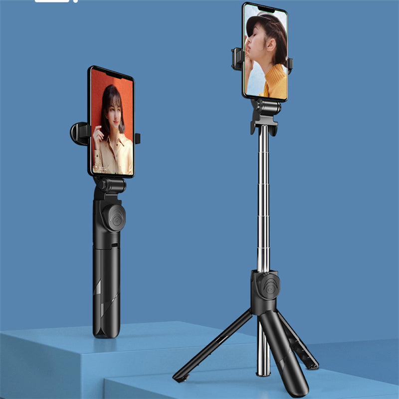 XT02 Wireless Bluetooth Integrated Folding Telescopic Tripod Mobile Phone Selfie Stick