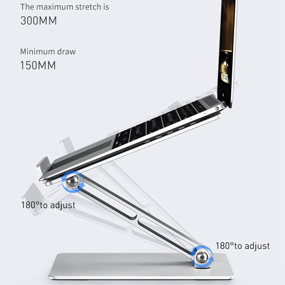 XIAOTIAN P10 17.3-inch Laptop Holder Aluminum Alloy Folding Notebook Stand Adjustable Cooling Riser