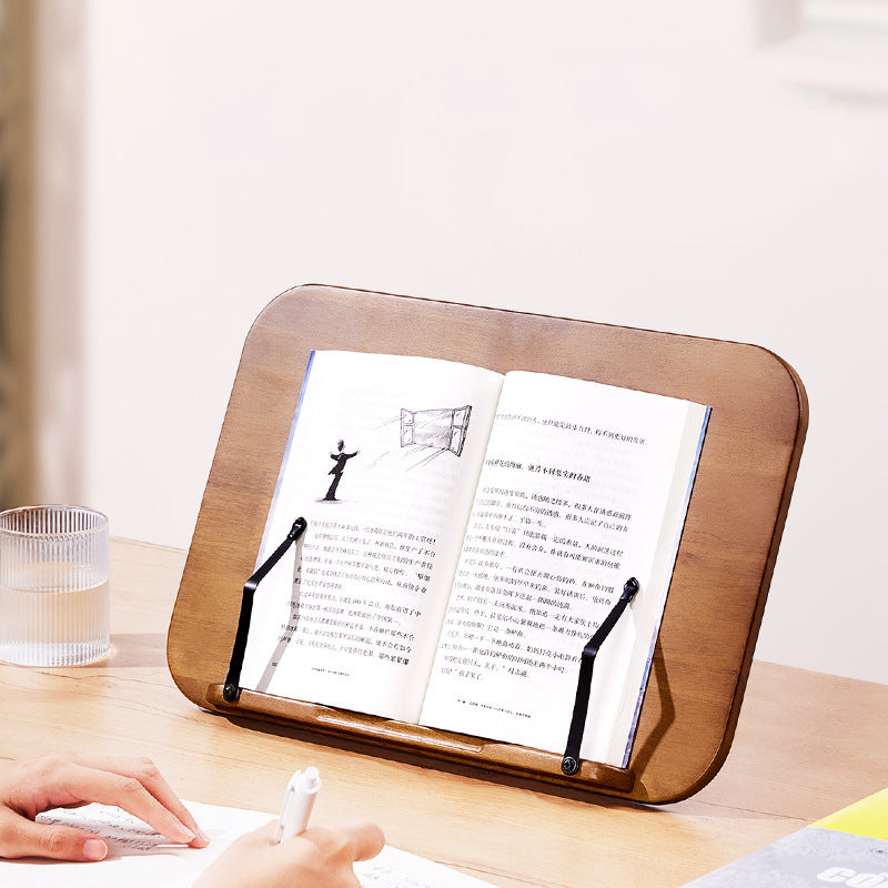 XIAOTIAN YD06 Wooden Book Stand Folding Desktop Book Holder Portable Multi-Angle Adjustable Reading Stand