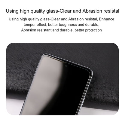 AMORUS For Xiaomi Redmi 9 Anti-scratch Fingerprint-proof 2.5D Arc 9H Hardness High Aluminum-silicon Glass Screen Protection Screen Film