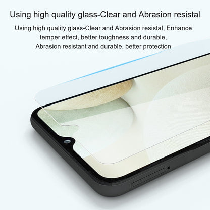 AMORUS for Samsung Galaxy A32 4G (EU Version) Touch Sensitive Screen Protector Wear-resistant 2.5D Arc Edge High Aluminum-silicon HD Glass Film