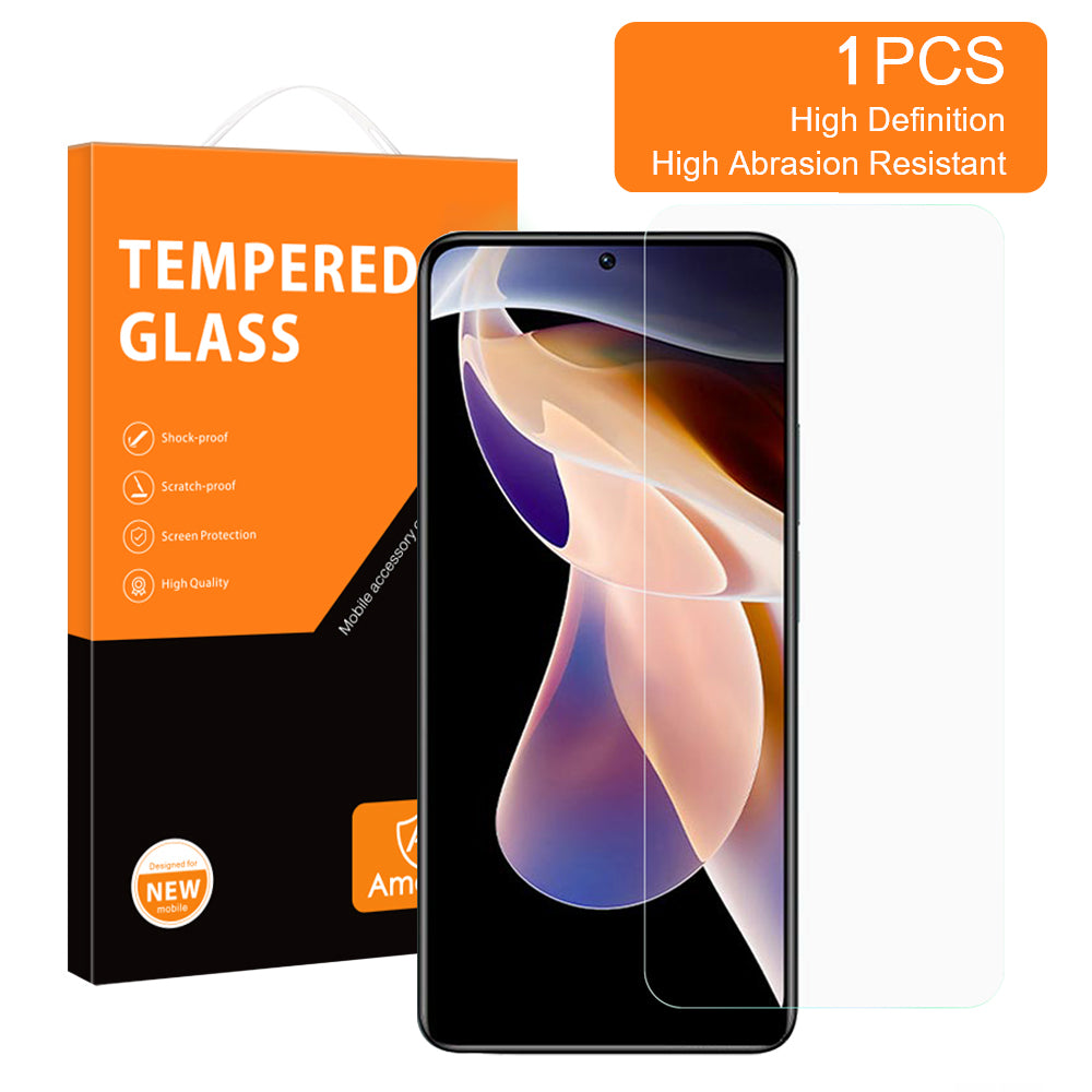 AMORUS For Xiaomi Redmi Note 11 Pro 5G (Qualcomm)/Note 11 Pro 4G (MediaTek) 2.5D Arc Edge High Aluminum-silicon Glass Screen Protector