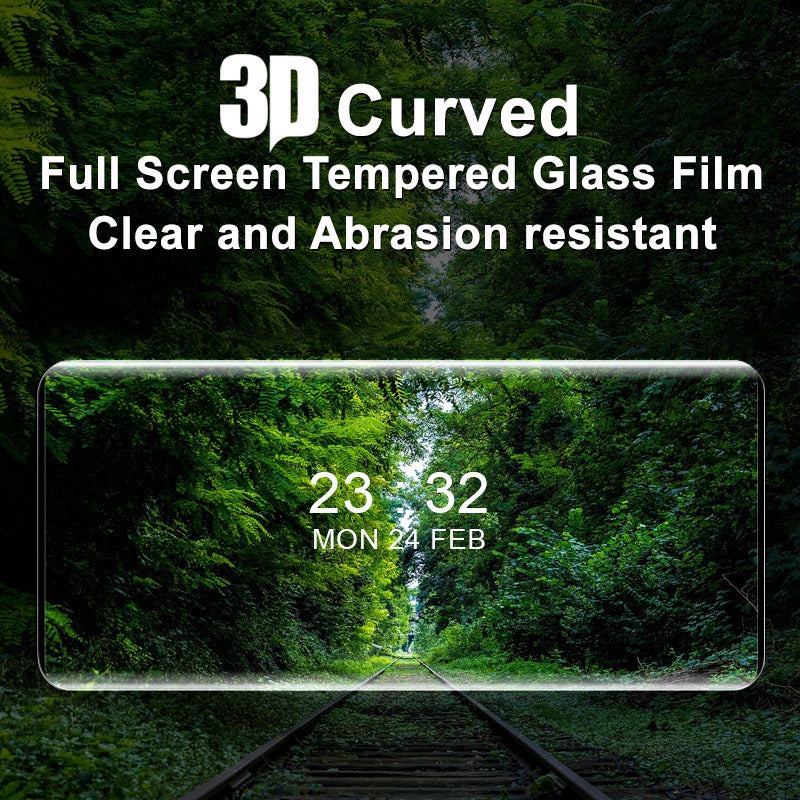 IMAK for vivo X80 5G/X80 Pro 5G/X80 Pro+ 5G Clear Screen Protector Full Coverage Side Glue 3D Curved Scratch Resistant AGC Glass Film