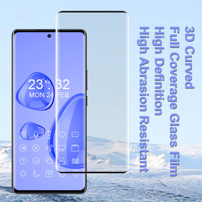 IMAK for vivo X80 5G/X80 Pro 5G/X80 Pro+ 5G Clear Screen Protector Full Coverage Side Glue 3D Curved Scratch Resistant AGC Glass Film