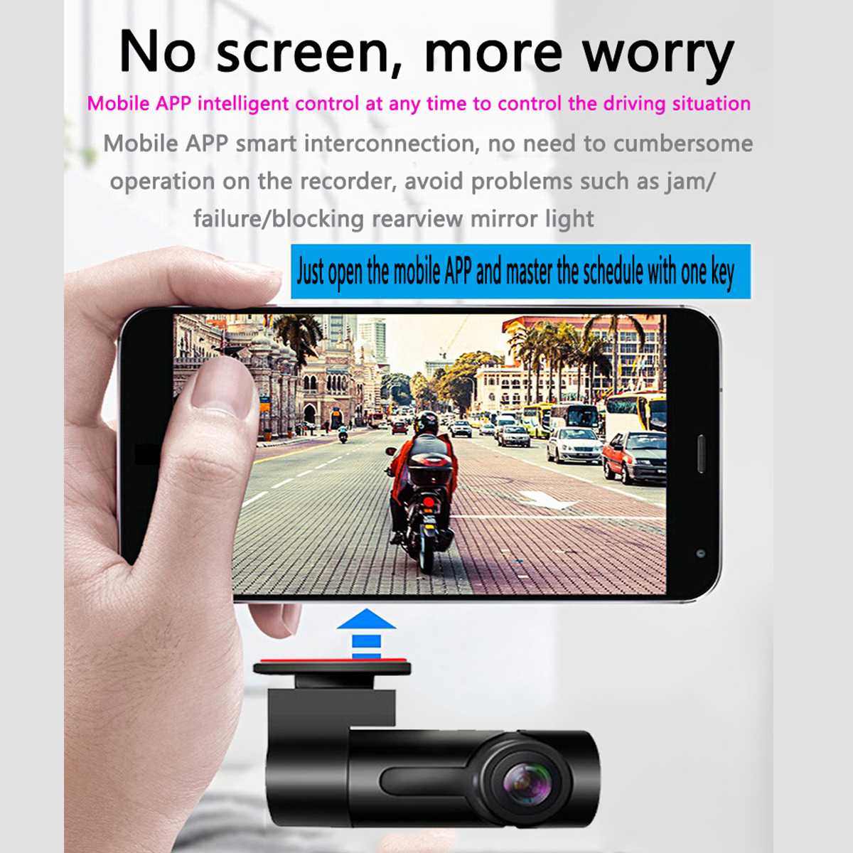 G10 1080P HD Car DVR Driving Recorder WiFi Video Recorder Dash Cam Night Vision Parking Monitor Camera