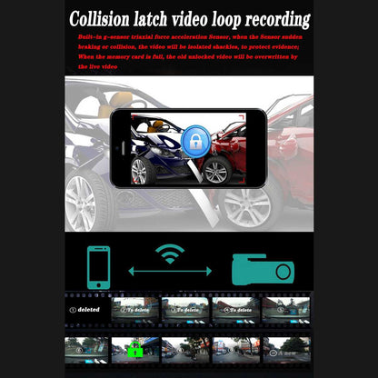 G10 1080P HD Car DVR Driving Recorder WiFi Video Recorder Dash Cam Night Vision Parking Monitor Camera