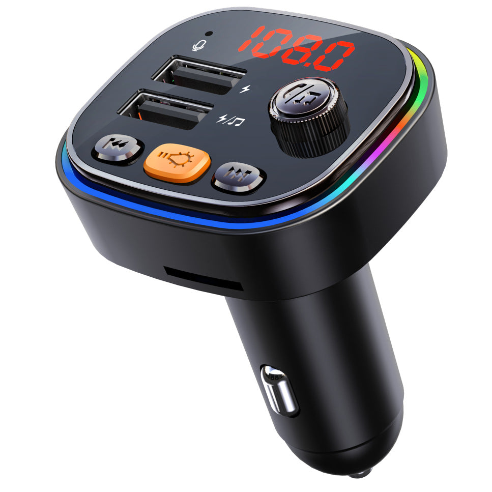 C20 Bluetooth Car MP3 FM Transmitter Hands-free Call U-Disk HiFi Music Player Dual USB Charger