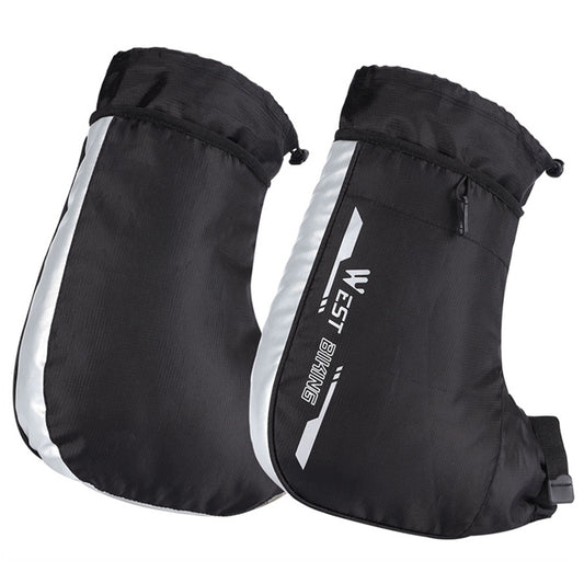 WEST BIKING YP0211232 1 Pair Bicycle E-bike Handlebar Gloves Winter Cycling Windproof Warm Mittens Hand Cover