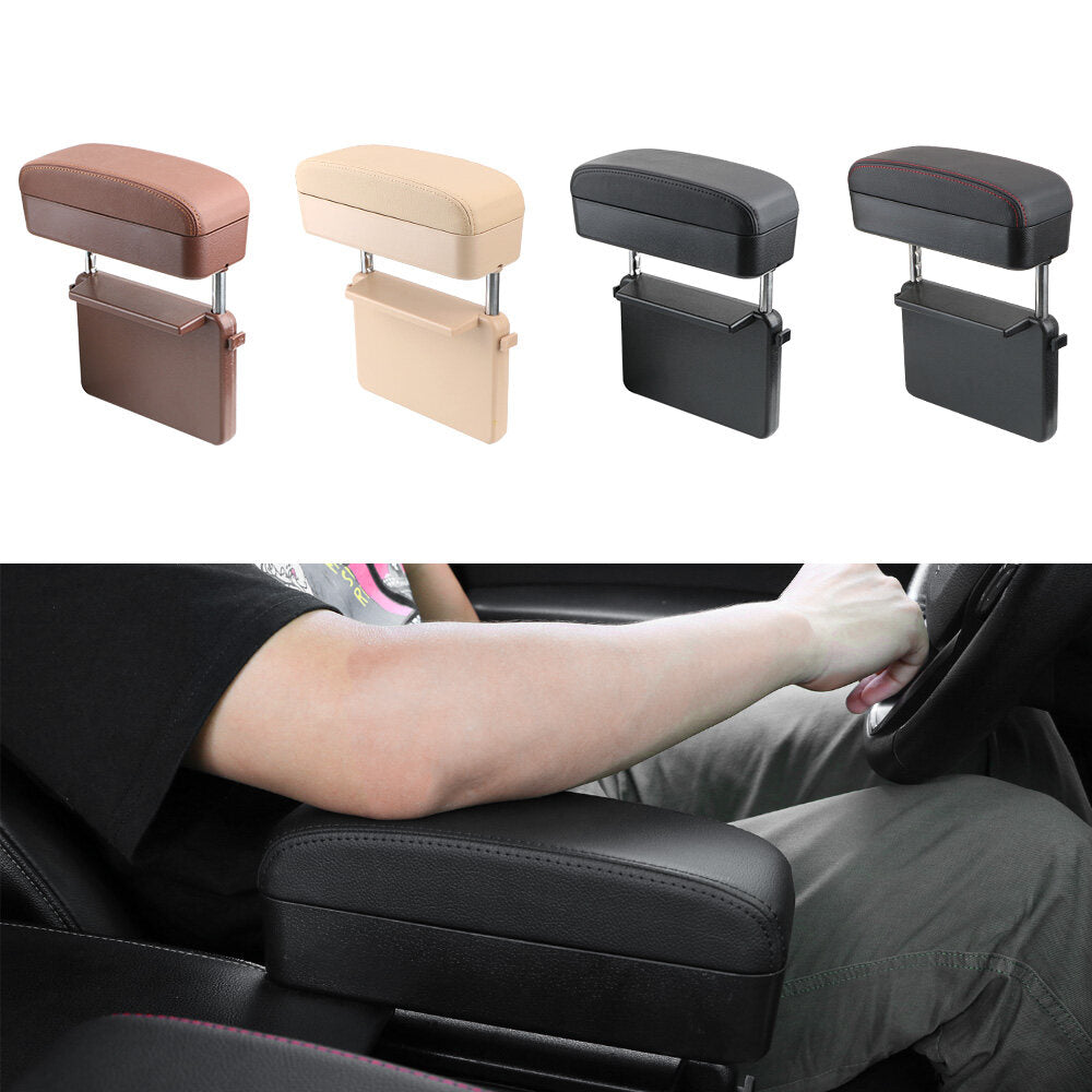 DERANFU Car Center Console Arm Rest Box Elbow Support Seat Gap Organizer Box with Wireless Charging Function