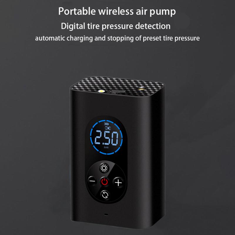 M8 Small Portable Multi-functional Smart Wireless Inflator Car Bicycle Tire Electric Car Pump Motorcycle Inflatable Pump