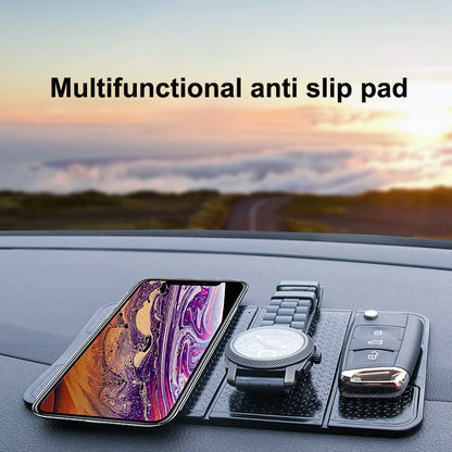 R-1337 Foldable Car Anti-slip Mat Sunglasses Electronics Phone Holder Stand Non-slip Sticky Washable Dashboard Pad