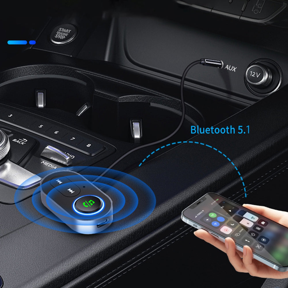 BR10 Car Bluetooth 5.0 Adapter 3.5mm Aux Audio Music Wireless Receiver Hands-free Call Adapter