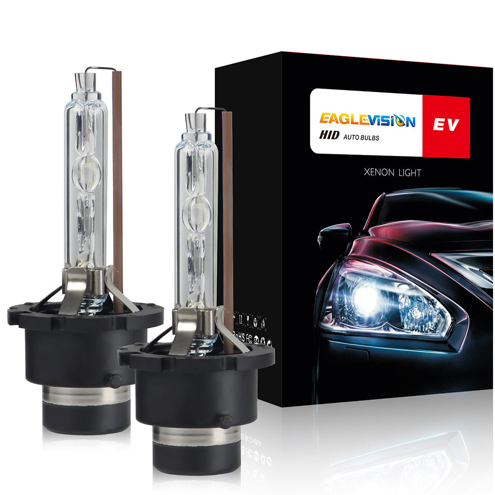 1 Pair EAGLEVISION D2S B0002 4300K Warm White Xenon Headlight Automotive Lighting HID Bulbs