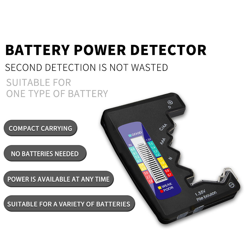 ANENG Universal Battery Detector Tester Checker for C/AA/AAA/D/N/9V/6F22/1.55V Button Battery