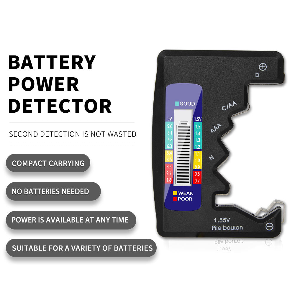 ANENG Universal Battery Detector Tester Checker for C/AA/AAA/D/N/9V/6F22/1.55V Button Battery