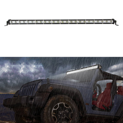 D0003 YSJ 20 inch 54W Ultra-slim Car Truck Tractor LED Work Light Spot Flood Light Waterproof Shockproof Lamp Bar