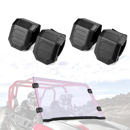 2Pcs UTV Universal Windshield Window Clamp for Can-Am Maverick x3 1000 Commander Honda Pioneer Polaris RZR