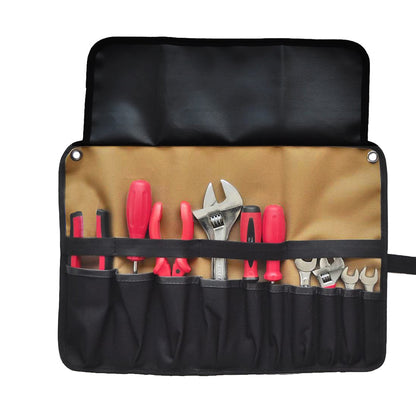 BA-G0012 Portable Tools Storage Roll Pouch Repair Tools Hanging Bag Multi Pockets Organizer