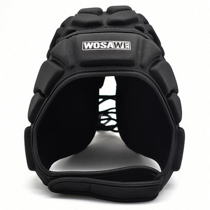 WOSAWE BL329 Football Soccer Baseball Goalkeeper Helmet Rugby Sports Adjustable Safety Head Cap Protector