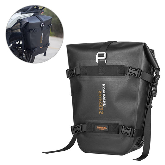 RZAHUAHU 16L Motorcycle Rear Bag Motor Side Tail Bag Waterproof Saddle Storage Bag Motorbike Touring Bag