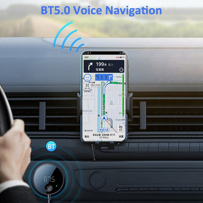 LOHEE S-23 Bluetooth Wireless Aux Adapter Bluetooth Car Audio Receiver Kit FM Transmitter