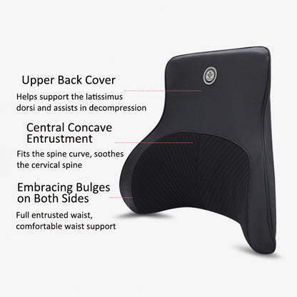 XIONGGUAN TK004B Car Seat Lumbar Support Cushion Memory Foam Waist Rest Pillow