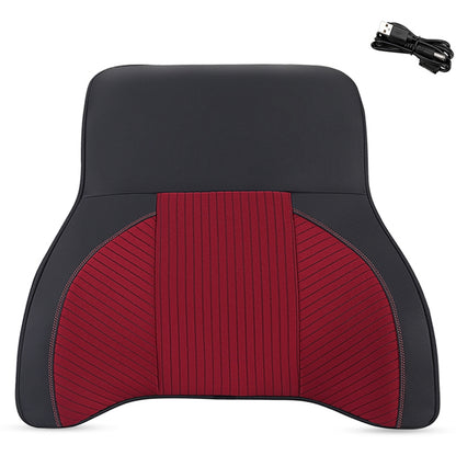 XIONGGUAN TK023AB Lumbar Support Cushion for Car Memory Foam Car Seat Electric Massage Lumbar Support Cushion with Headrest Pillow for Office Traveling