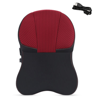 XIONGGUAN TK023AB Lumbar Support Cushion for Car Memory Foam Car Seat Electric Massage Lumbar Support Cushion with Headrest Pillow for Office Traveling