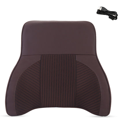 XIONGGUAN TK023AB Lumbar Support Cushion for Car Memory Foam Car Seat Electric Massage Lumbar Support Cushion with Headrest Pillow for Office Traveling