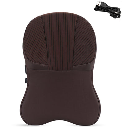 XIONGGUAN TK023AB Lumbar Support Cushion for Car Memory Foam Car Seat Electric Massage Lumbar Support Cushion with Headrest Pillow for Office Traveling