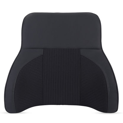 XIONGGUAN TK024B Car Seat Lumbar Support Cushion Breathable Leather+Memory Foam Waist Protection Pillow