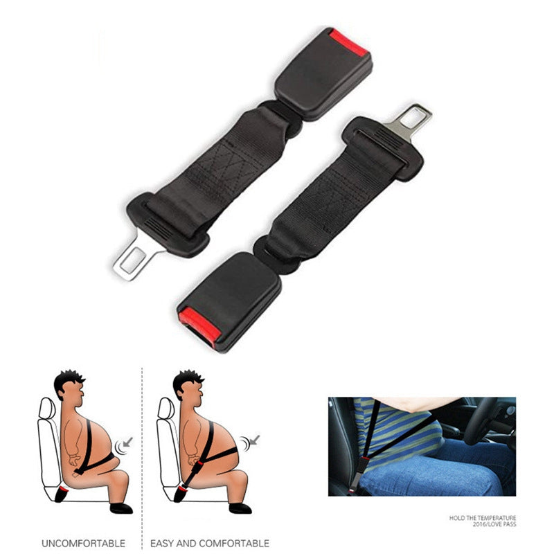 23cm Car Seat Belt Extension Belt Seatbelt Safety Lock Buckle Plug Extender for Pregnant Woman Fat People