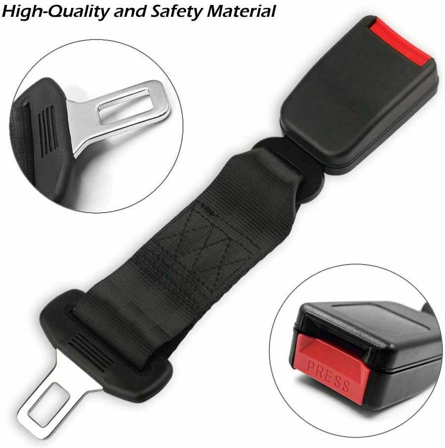 23cm Car Seat Belt Extension Belt Seatbelt Safety Lock Buckle Plug Extender for Pregnant Woman Fat People