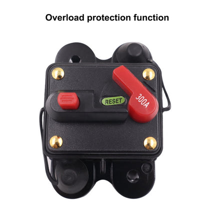 80A DC 12-48V Car Audio Stereo Circuit Breaker Automatic Reset Fuse Holder Automatic Circuit Breaker, Circuit Protector