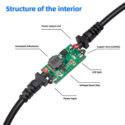 3710-03 5V Type-C Male to 12V Car Cigarette Lighter Socket Female Converter for Car Cigarette Lighters Adapter DVR Dash Camera