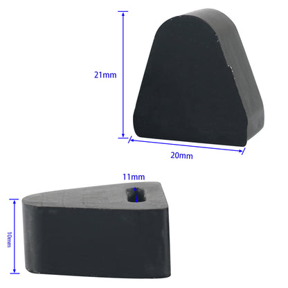 A5177 2PCS Car Tailgate Stop Bumper Rubber Bumper Block Set, OE: 16633065