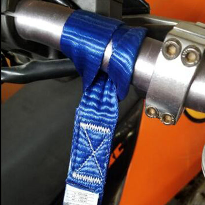 A3502 8PCS Blue Nylon ATV Hook Belt Motorcycle Tie Down Straps, Length: 32cm