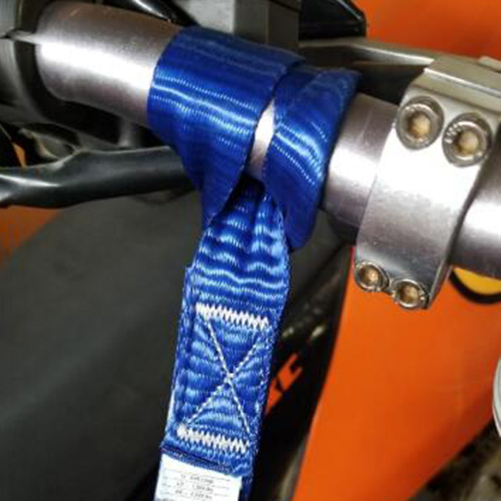 A3499 4PCS ATV Hook Belts Blue Nylon Motorcycle Fixing Straps, Length: 46cm