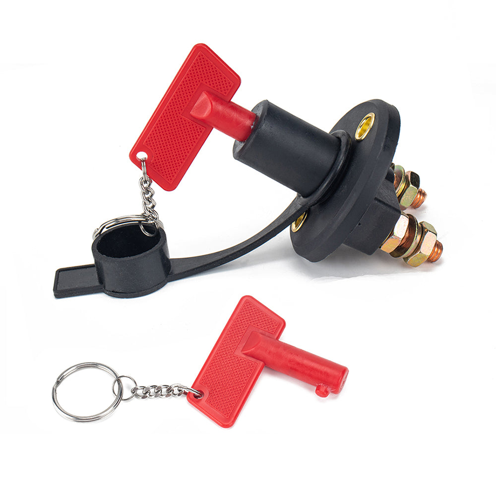 A2985 200A Car Boat RV ATV Battery Kill Switch Isolator Disconnect Power Cut Off Switch with 2 Keys