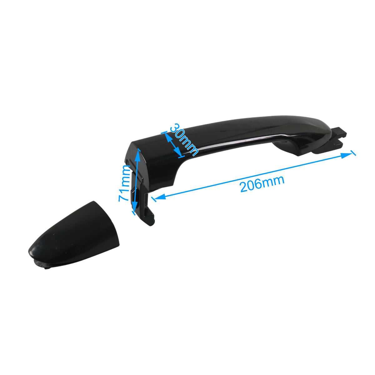 A5431-03 For Kia Spectra 2004-2009 / Spectra5 2005-2009 Car Rear Left Exterior Door Handle, OE: 83650-2F000