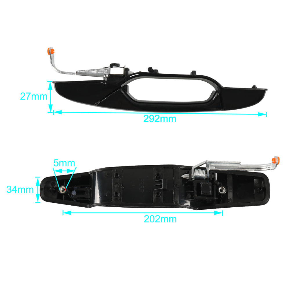 A7613-04 Car Rear Right Exterior Door Handle Replacement, OE: 25890260