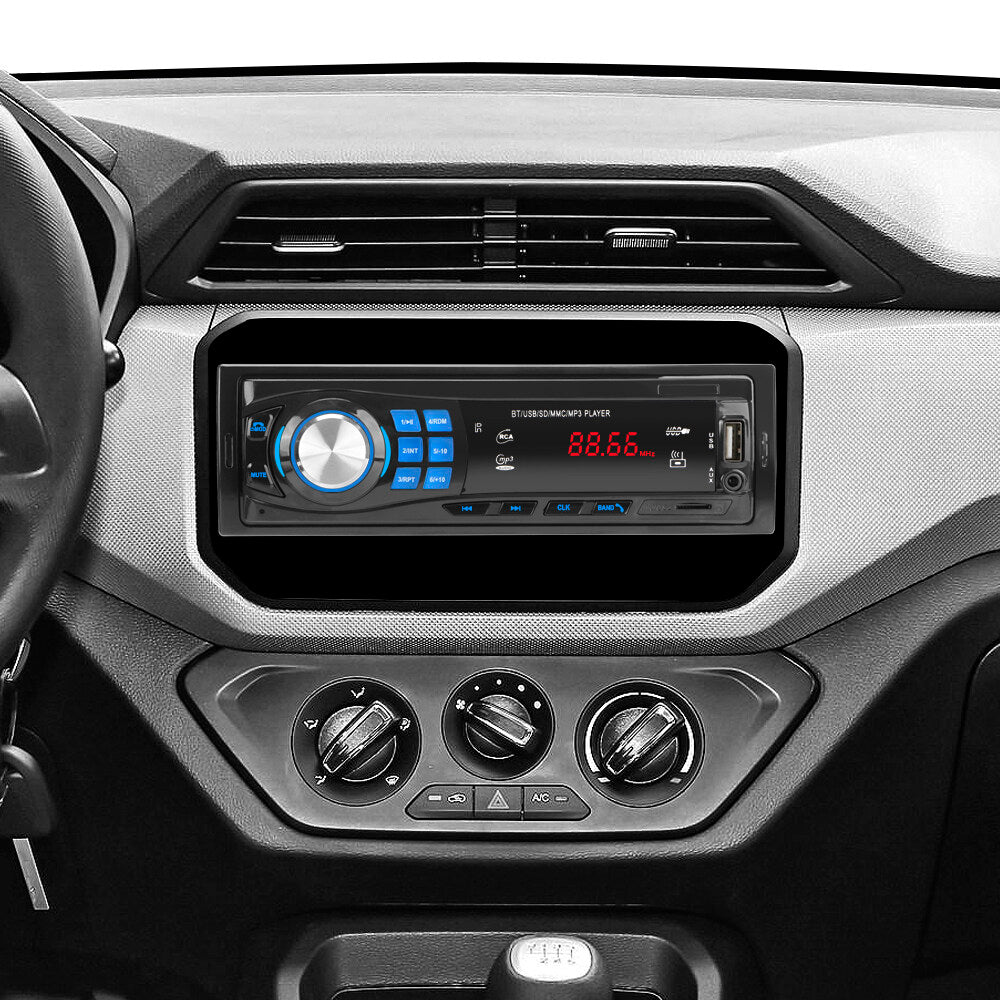 1 Din Bluetooth Stereo In-dash Car Audio FM Radio MP3 Player Support TF USB AUX