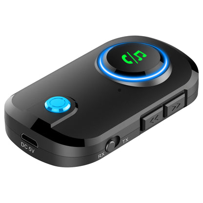 BT-T3 2 in 1 Bluetooth 5.0 Receiver Transmitter 3.5mm Aux Car Wireless Audio Adapter for Speaker PC TV Headphones