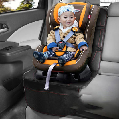 1PC Car Seat Protector for Child Car Seat, Auto Seat Cover Pad Under Baby Carseat, Full Protection for Car Leather Seat